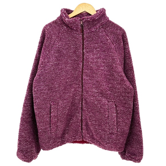 Urban Outfitters High Pile Fleece Mock Neck Full Zip Jacket Men's Large - Picture 1 of 11